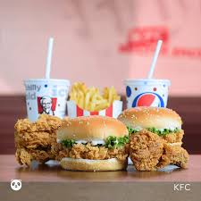 (Deal No 02) 02 Zinger Burger, 02 Chicken Piece, Fries with Two Nr Drink 